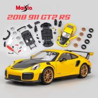 Maisto โมเดล GT2ปอร์เช่911โมเดลรถโลหะผสมหล่อขึ้นรูปโลหะคอลเลกชันการจำลองโมเดลรถของเล่นตุ๊กตาคริสต์มาสกวางเรนเดียร์เด็กผู้ชาย