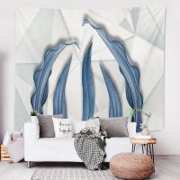 Nordic tropical leaves minimalist style background cloth living room decoration tapestry