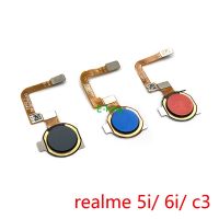 สำหรับ Realme 5I 6I C3 7I ที่อ่านลายนิ้วมือ Touch ID Sensor ปุ่มโฮมโค้งปุ่มย้อนกลับ