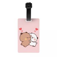 【cw】 And Couple Luggage Tag Suitcase Accessories Cats Soft Label ID Address 【hot】