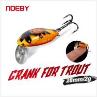 【hot】✶ Noeby Crankbaits Wobblers Fishing Lures 28mm 2g Floating Insect Minnnow Artificial Hard Swimbait for Pike Trout Bait