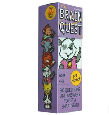 Original English childrens brain quest for preschool brain task Puzzle Book 4-5 years old puzzle Super Brain Award