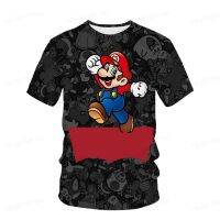 2023 Mario Brothers และ Luigi 2023 ฤดูร้อนใหม่การพิมพ์ 3D Unisex วัยรุ่นแฟชั่นสบายเสื้อยืดแขนสั้นเด็กชายหาด