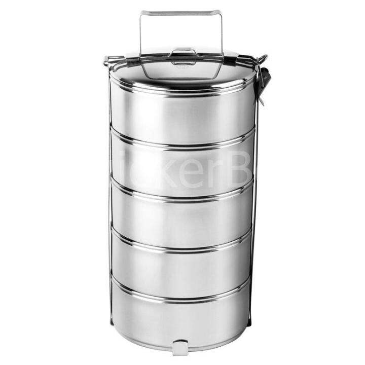Food Carrier Stainless Steel ปิ่นโตใส่อาหาร แสตนเลส 5 ชั้น Lazada.co.th