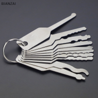BIANZAI 10ชิ้น/เซ็ต stainless jiggler และปุ่มคุณภาพสูง dual Sided Car Unlock เปิดซ่อมอุปกรณ์เสริม Auto REPLACEMENT Tool Kit