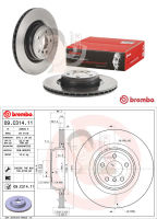 09 C314 11 จานเบรค ล้อ R (ยี่ห้อ BREMBO) รุ่น HC UV BMW ซีรี่ส์ 7 F01-04 ปี2012-&amp;gt;