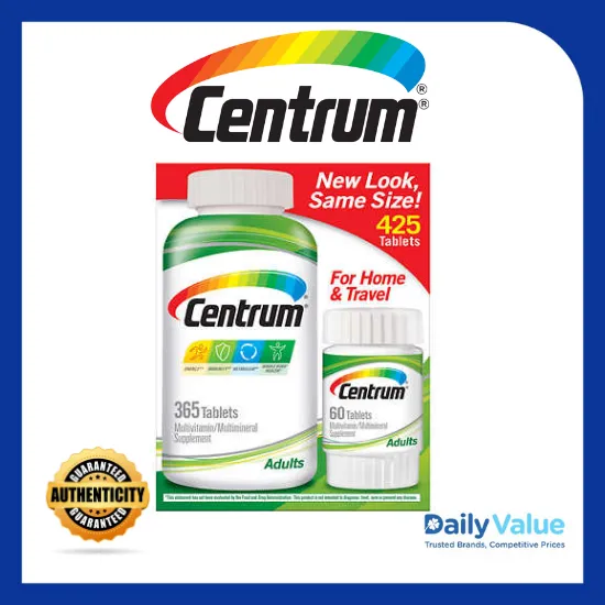 Centrum Multivitamins Adults Under 50, 425 Tablets Lazada PH