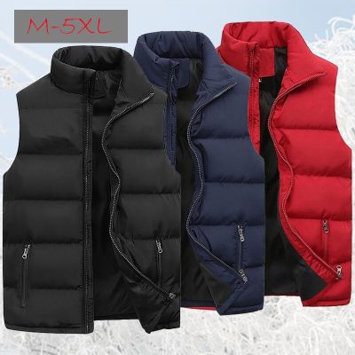 ZZOOI High Quality Men Waistcoat Down Jacket Sleeveless Coat Warm Outdoor Casual Winter Zipper Vest