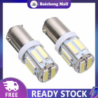 【เบอิก?ไฟ Ba9s-7020-10 Led หลอดไฟแบบกว้างรถยนต์1คู่,ลำแสง360องศาไฟป้ายทะเบียนรถ