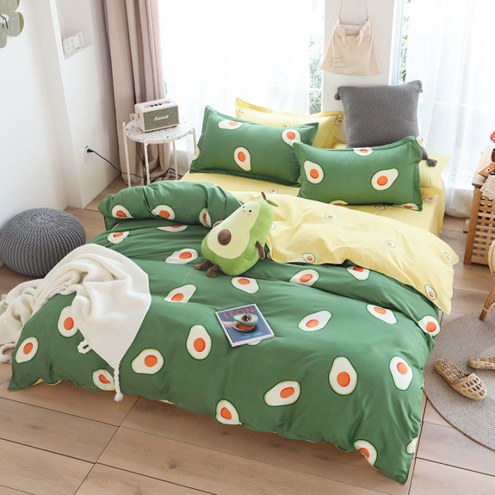 ชุดผ้านวม-ชุดเครื่องนอน-setนวม-ชุดผ้าปูที่นอนพร้อมผ้าห่มนวม-คุณภาพดี-avocado