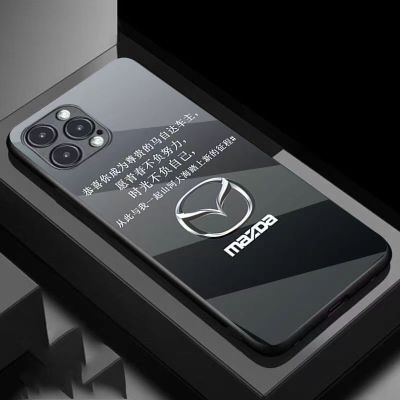 เคสสำหรับไอโฟนโทรศัพท์กันกระแทก Mazda 14 /Pro/plus /Pro Max/ 13/12/11-กระจกป้องกัน