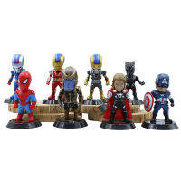 Sanwood ไม้พาย®ซูเปอร์ฮีโร่8ชิ้นรุ่นสูงจำลองสะสม PVC กัปตันอเมริกา Avengers รุ่นสำหรับเด็ก8ชิ้นรุ่นที่มีประโยชน์