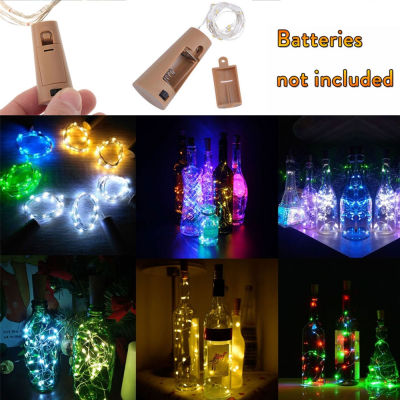 10 20 30 LED 1M 2M 3M Cork Shaped Silver Copper Wire String Fairy Light Wine Bottle for Glass Craft Christmas DIY Party Decor LED Strip Lighting