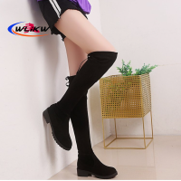 2021 Flat Winter New Women Over-the-knee Boots Womens High Tube Fashion Boots Women Plus Velvet Warm Long Boots Femmes Bottes