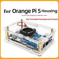 Acrylic Protective Shell Shell for Orange Pi 5 Development Board Special-Purpose with Cooling Fan