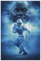 Emmitt Smith โปสเตอร์กีฬานักฟุตบอลโปสเตอร์ภาพเขียนศิลปะบนผนังตกแต่งพิมพ์ภาพวาดสำหรับห้องนั่งเล่นตกแต่งห้องนอน12 × 18inch30 × 45ซม. Unframe-style1