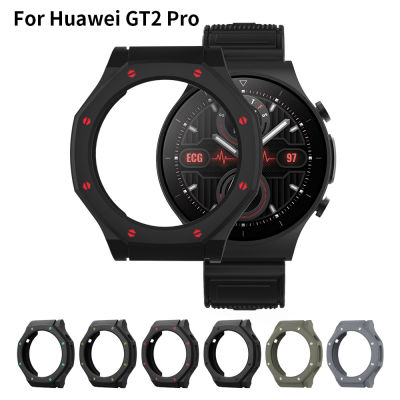 (Hot) SIKAI 2021ใหม่กรณีสำหรับนาฬิกา Huawei GT2 Pro TPU Shell Protector ฝาครอบสายคล้องข้อมือสำหรับ Huawei Gt2 Pro ECG นาฬิกา