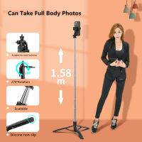 FANGTUOSI NEW 158cm Wireless Bluetooth Selfie Stick Tripod Foldable Monopod For Gopro Sports Action Camera Smartphones