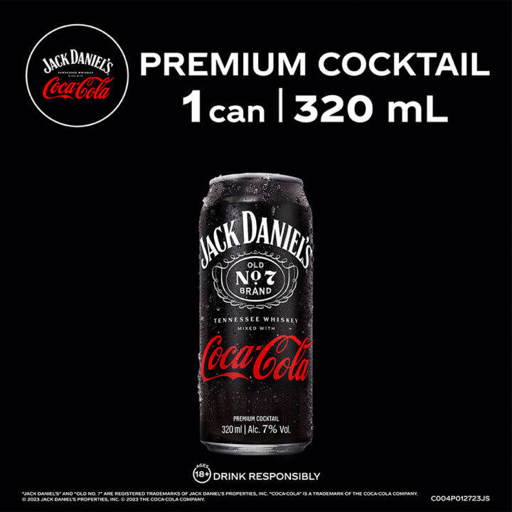 Jack Daniel's & Coke 320ml 7 ABV 2PK Lazada PH