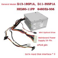 300W PSU Chassis Power Supply Chassis Power Supply Desktop Chassis Power for HP 230 490 280 288 G2 Desktop Workstation 24 Pin Power Supply D13-180P1A D11-300P1A