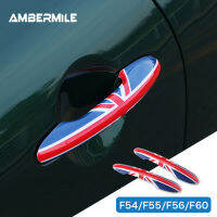 AMBERMILE ABS สำหรับ Mini Cooper F54 F55 F56 Countryman F60อุปกรณ์เสริมที่จับประตูรถครอบคลุมสติกเกอร์รูปลอกตกแต่งรถจัดแต่งทรงผม