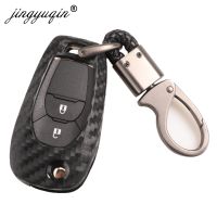 npuh Carbon Silicone Flip Key Cover For Chevrolet Cruze Sonic Spark Camaro Equinox Trax Malibu 2016- 2019 2/3/4B Car Key Case Fob