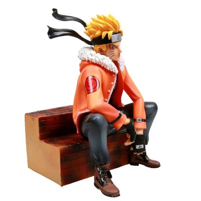 นารูโตะ Shippuden GK Uzumaki Naruto Gangland Ver. รูปปั้นพีวีซี25ซม. โมเดลเคลื่อนไหวตุ๊กตาขยับแขนขาได้ของเล่นสะสมของตกแต่งตั้งโต๊ะ