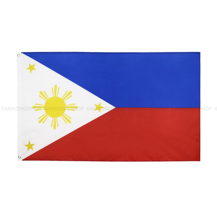 ธงชาติฟิลิปปินส์-philippines-ธงผ้า-ทนแดด-ทนฝน-มองเห็นสองด้าน-ขนาด-150x90cm-flag-of-philippines-ธงฟิลิปปินส์-ฟิลิปปินส์-สาธารณรัฐฟิลิปปินส์