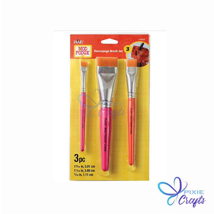 Mod Podge Long Handle Decoupage Brush Set Lazada PH