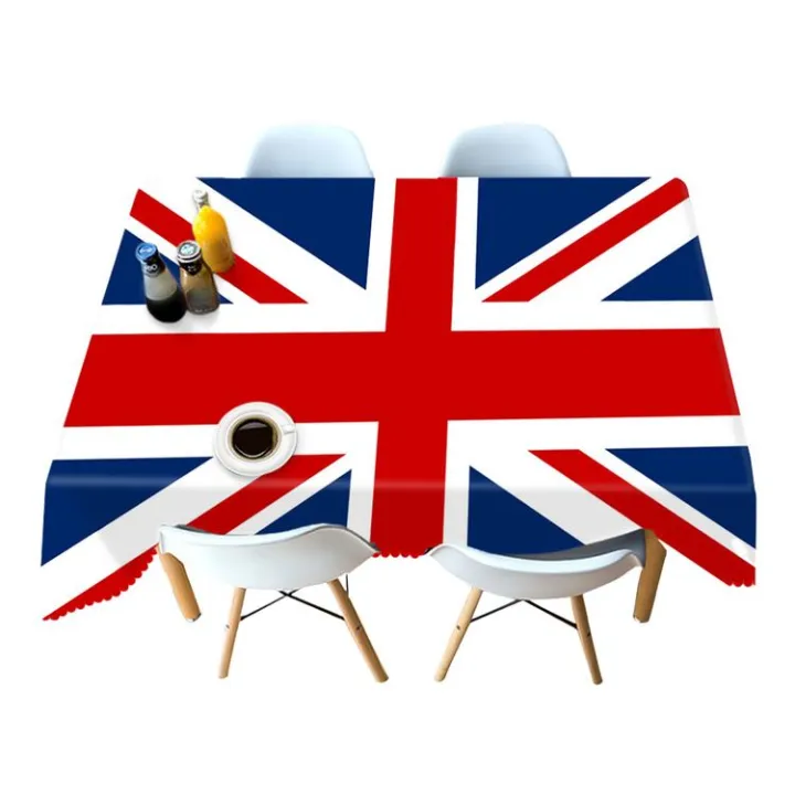 Queen Jubilee ผ้าปูโต๊ะคลาสสิกธงชาติอังกฤษผ้าคลุมโต๊ะสำหรับ Queen