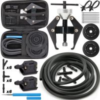 Universal Car Wiper Repair Tool Kit Arm Remover Puller Windscreen Washer Wiper Blade Water Spray Jets 8/9mm Nozzles 2m Hoses Set