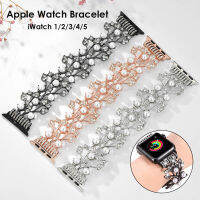 Women Bracelet for Apple Watch Band Ladies Girls Metal Strap Jewelry Wristband for Series 1 2 3 4 5 Watchband Bling 2020