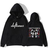 Metal Band Rock Hoodie Grafis Deftones Kaus Vintage Pria Hoodie Streetwear Harajuku Fit Reguler Punk Cetak Gotik Kasual Size Xxs-4Xl