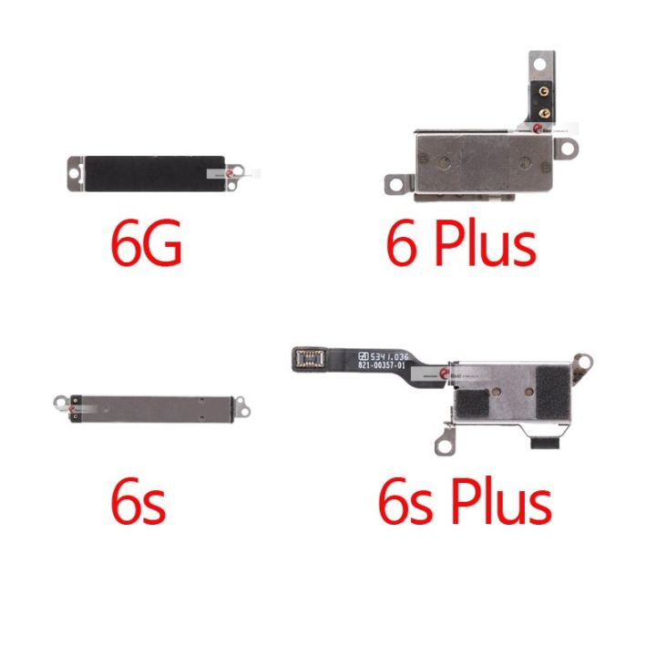 การสั่น1ชิ้นแบบโค้งสำหรับ Iphone 6G 6 Plus 6S Plus มอเตอร์สั่นโทรศัพท์มือถือการสั่นสะเทือนอะไหล่สายเคเบิลเฟล็กซ์