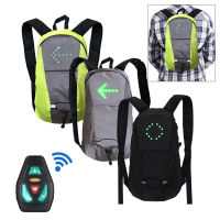 New LED Turn Signal Light Cycling Backpack Wireless Cycling Vest MTB Bike Bag Safety Reflective Warning Vest