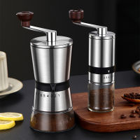 Portable Manual Coffee Grinder Hand Coffee Mill with Ceramic Burrs 68 Adjustable Settings Portable Hand Crank Coffee Mill