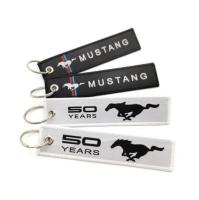 keychain mustang nylon Car keyring Foad 50 Years Souvenir GT350 GT500 Shelby Keychain Accessories