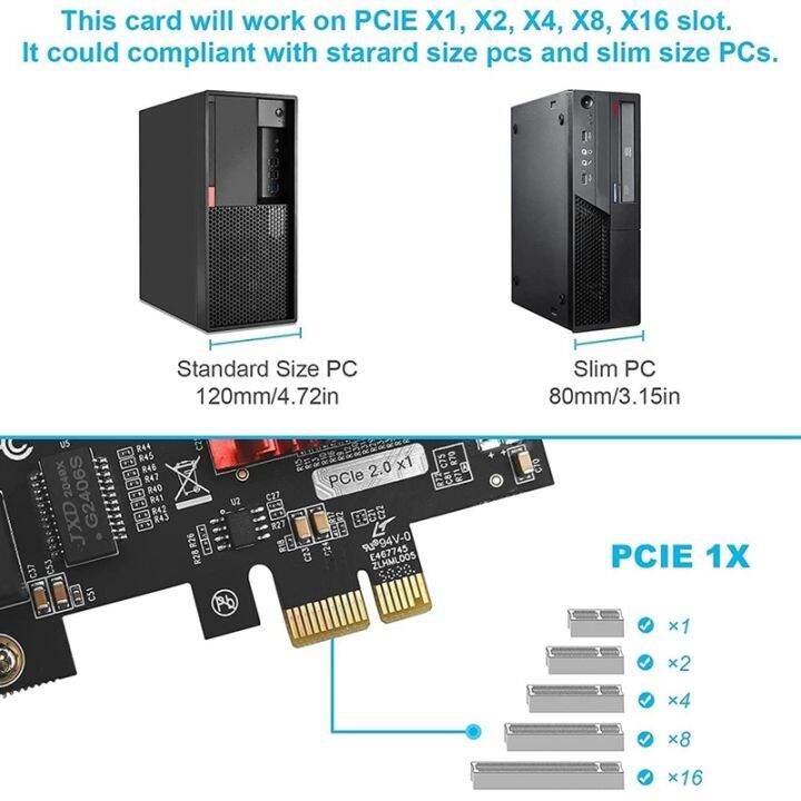 DualPort Pcie Gigabit Network Card 1000M PCI Express Adapter