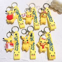 Pokemon Action Figure toy Pikachu pvc Keychain Pokémon Keychain Backpack Pendant Model Car Keychains Accessories Toy Kid Gift