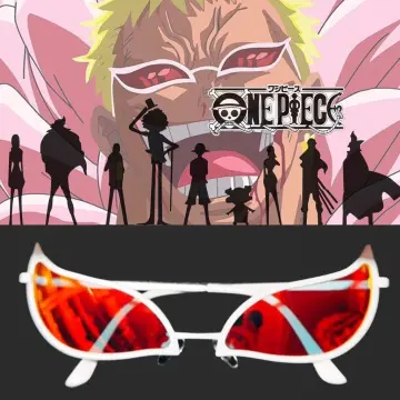 Anime Doflamingo Glasses One Piece Joker Cosplay Sunglasses 100