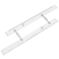 4X Marine Ruler Parallel Ruler Nautical Charts Parallel Ruler Mapping Points to Pull Parallel Ruler 450MM