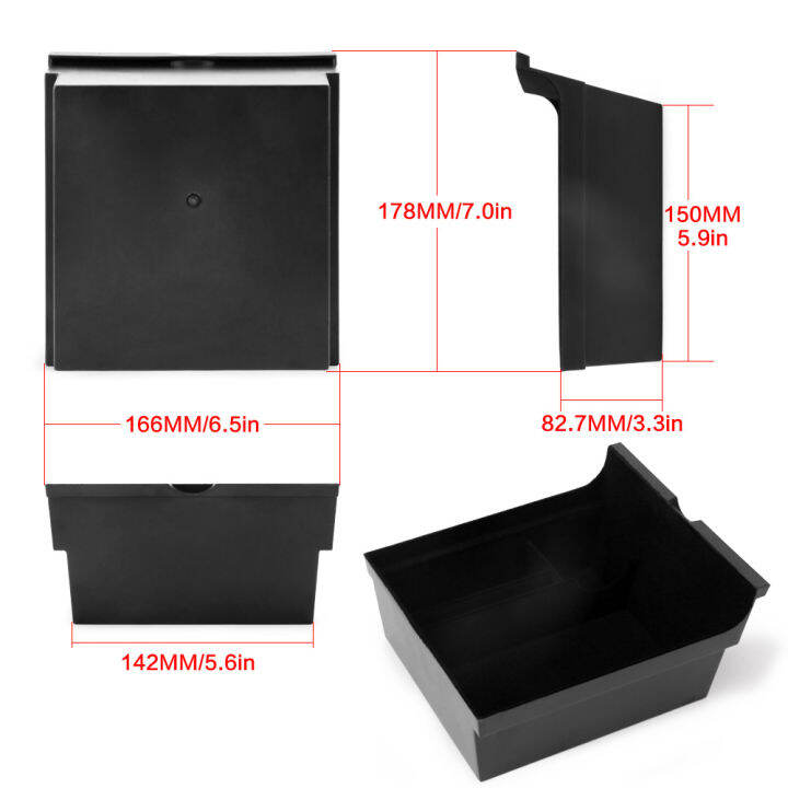 สำหรับเทสลารุ่น3-y-21กลางช่วงภาชนะพลิกกล่องเก็บชั้นบนและล่างของกล่องเก็บรถ-assessoires-ตกแต่งรถ