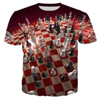 New Arrival Popular Cool Novelty Chess Men Women 3D Printing Harajuku Style T Shirt Casual Tops