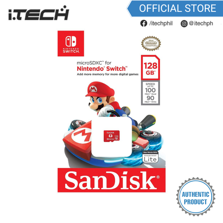 Sandisk 128GB microSDXC UHSI card for Nintendo Switch Lazada PH