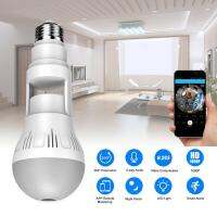 【User-friendly】 360 ° Panoramic Wifi 1080P Smart Alarm Camera Bulb Home Security Video Camera กล้องวงจรปิดไร้สาย Surveillance Fisheye Network