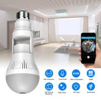 360 Wireless Panoramic Wifi Camera Bulb 1080P Panorama Night Vision Two Way Audio Lamp Home Security Surveillance Fisheye Camera