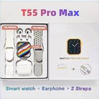 ♥เร็ว + Gratis Ongkir♥T55สมาร์ทวอท์ช Pro Max กับ Pro 4ชุดหูฟังดีที่สุดของขวัญวันเกิดรูปแบบใหม่ตัวเลือก4สี