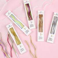 Cakelove 5/10/15 Curved Birthday Candle Wedding Decoration Gold Colored Paraffin Supplie
