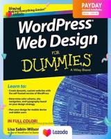(ใหม่)พร้อมส่ง WordPress Web Design for Dummies (Wordpress Web Design for Dummies) (3rd) [Paperback]