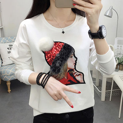 Tshirt Long Sleeve Plus Size T Shirt Women Tops Casual Cotton Autumn And Winter Tee Shirt Femme Loose T-shirt Haut Femme Women